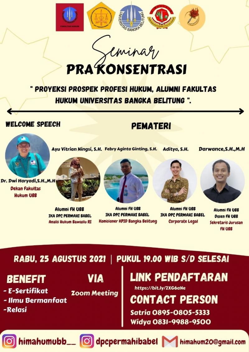 Webinar Prospek Alumni FH UBB